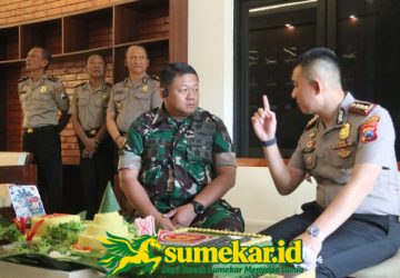 HUT ke-81 TNI, Kapolresta Sumenep Bikin Kejutan Manis untuk Dandim 0827