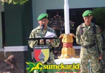 Upacara 17-an Kodim Sumenep, Kasdim Bacakan Amanat Panglima TNI
