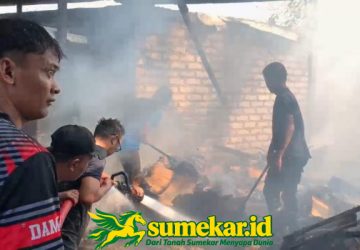 Kebakaran di Guluk-Guluk Sumenep, Damkar dan Prajurit Yonif TP 931 Bergerak