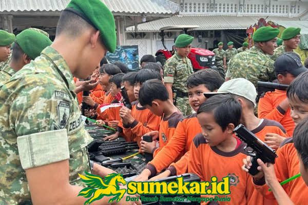 Serunya Belajar di Markas Yonif 931 KJ, Siswa-Siswi SD Integral Sumenep Kenali Dunia Prajurit