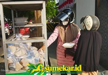 KBS Sumenep Bagikan 145 Bungkus Nasi Bungturat, Hadirkan Kepedulian di Jalanan
