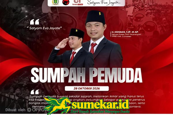 98 Tahun Sumpah Pemuda, H. Hosnan Ajak Generasi Muda Sumenep Rawat Api Persatuan Bangsa