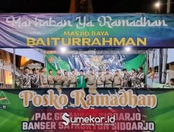 Episentrum Gerakan, Kasatkrowil Banser Jatim Resmikan Posko Ramadhan Ansor Sidoarjo