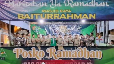 Episentrum Gerakan, Kasatkrowil Banser Jatim Resmikan Posko Ramadhan Ansor Sidoarjo
